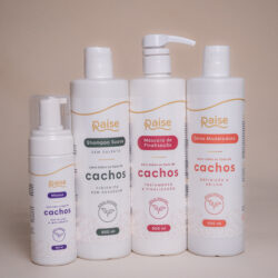 Kit Raise (Máscara de Finalização + Shampoo Suave+ Seiva Modeladora + Mousse Ativador)