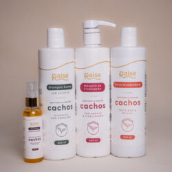 Kit Raise (Máscara de Finalização + Shampoo Suave + Seiva Modeladora + Gloss Finish)